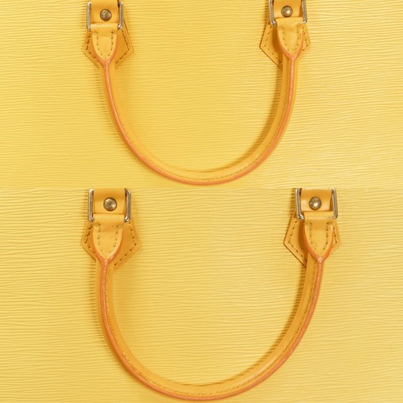 LOUIS VUITTON Large Citron Yellow Epi Leather Tote Handbag - Picture 9 of 14